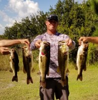 Justin Neal with 20.96 lbs and 1st place at East Lake Toho 9-27-19